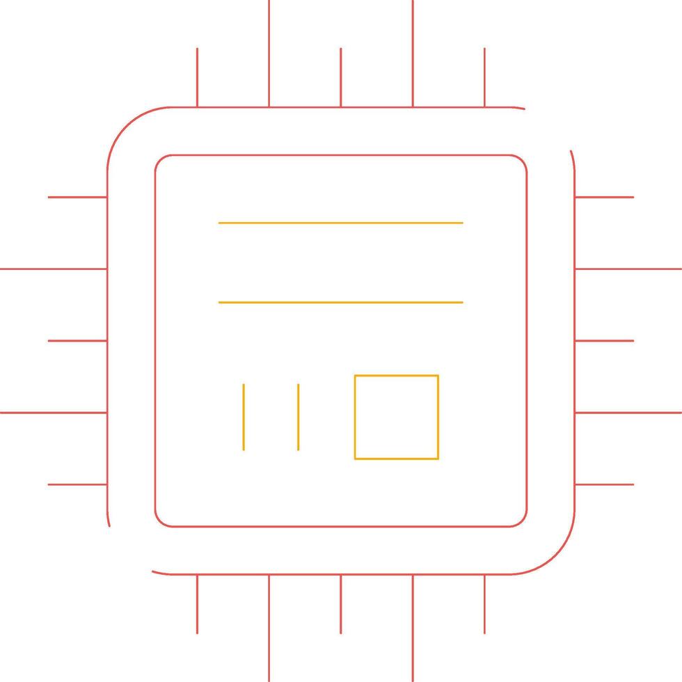 microchip creatief icoon ontwerp vector