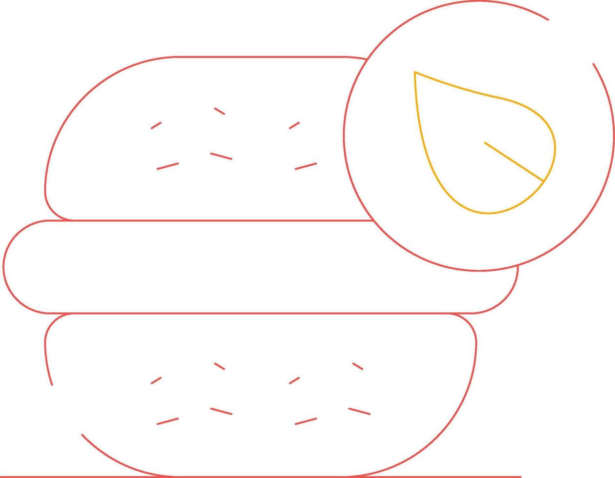 veganistisch hamburger creatief icoon ontwerp vector