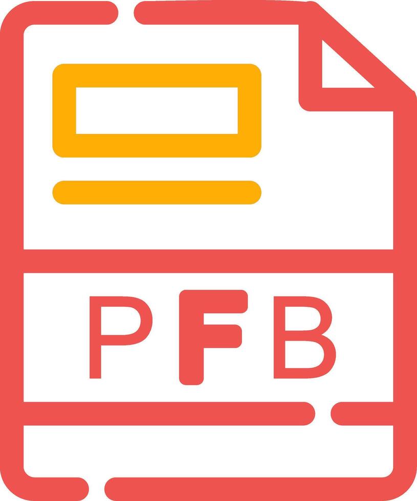 pfb creatief icoon ontwerp vector