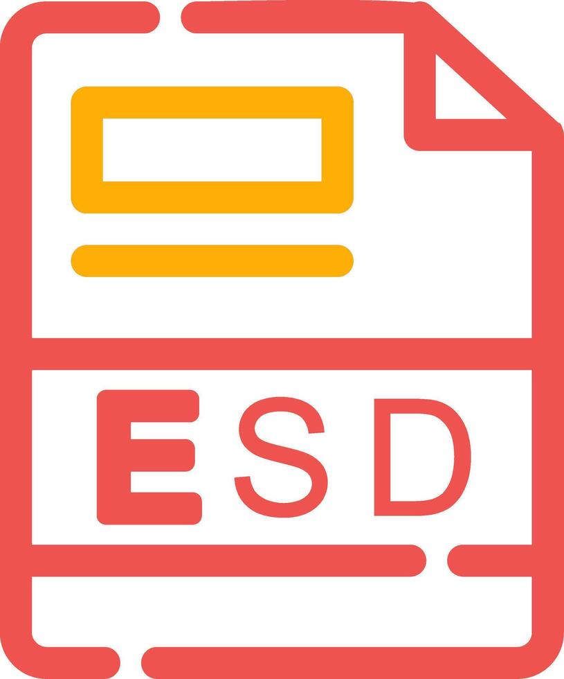 esd creatief icoon ontwerp vector