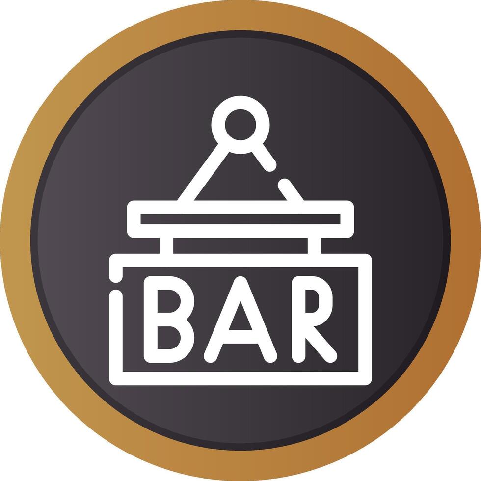 bar teken bord creatief icoon ontwerp vector