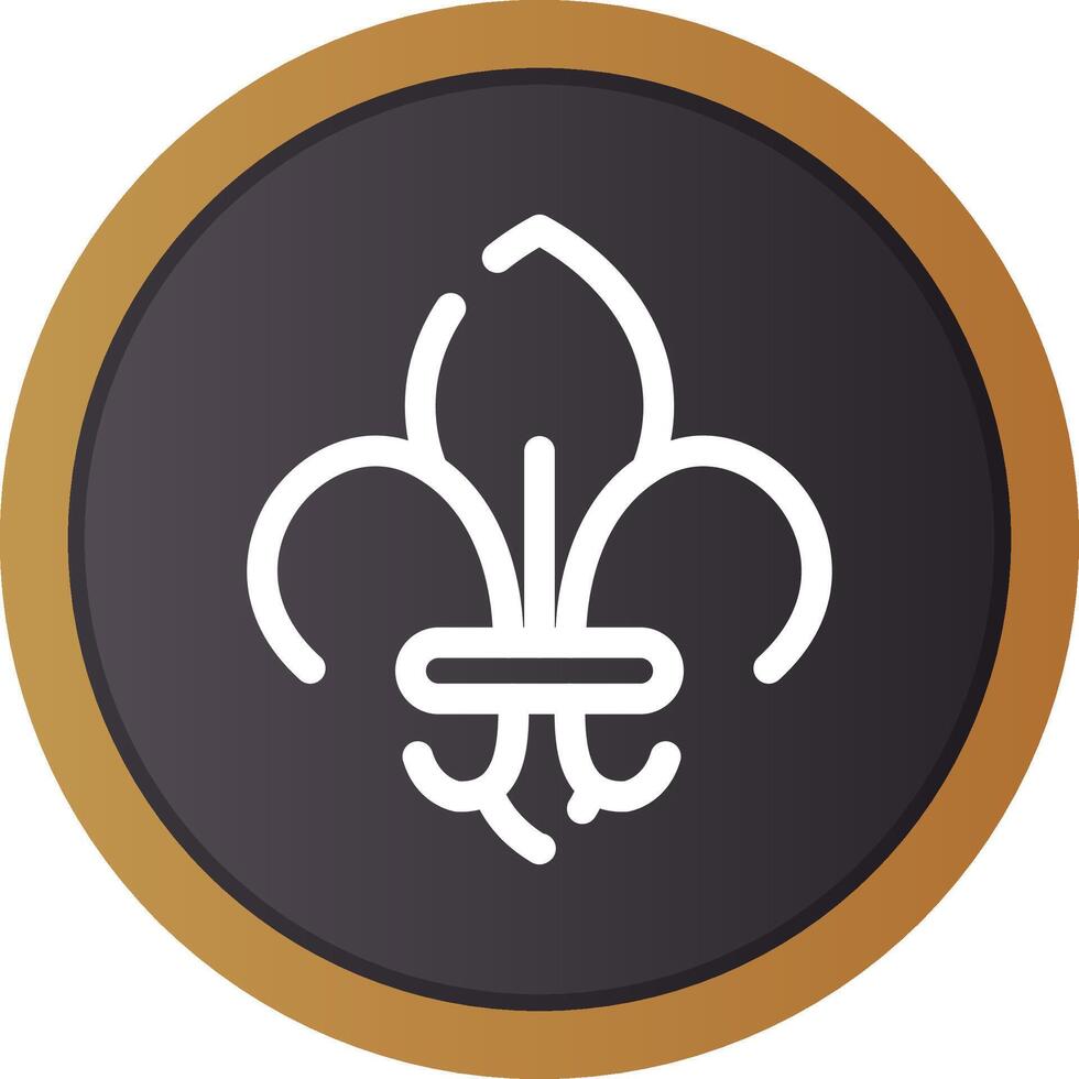 fleur de lis creatief icoon ontwerp vector