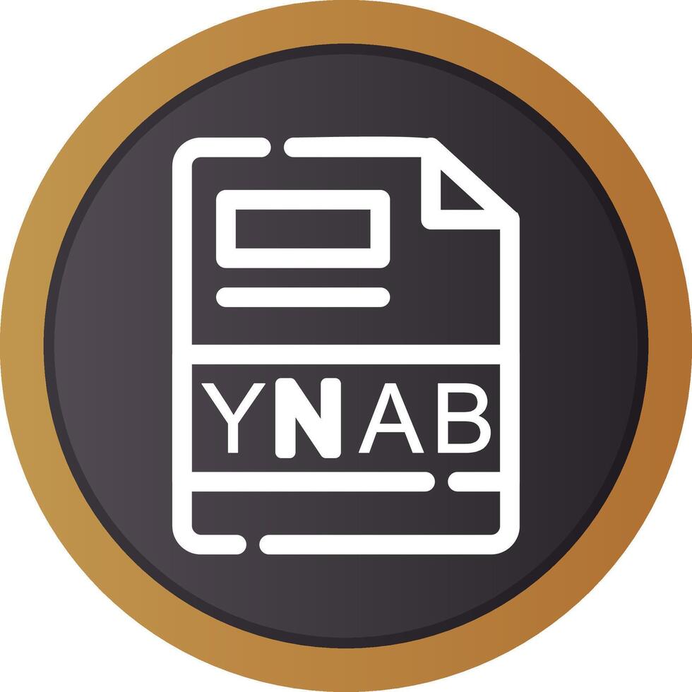 ynab creatief icoon ontwerp vector