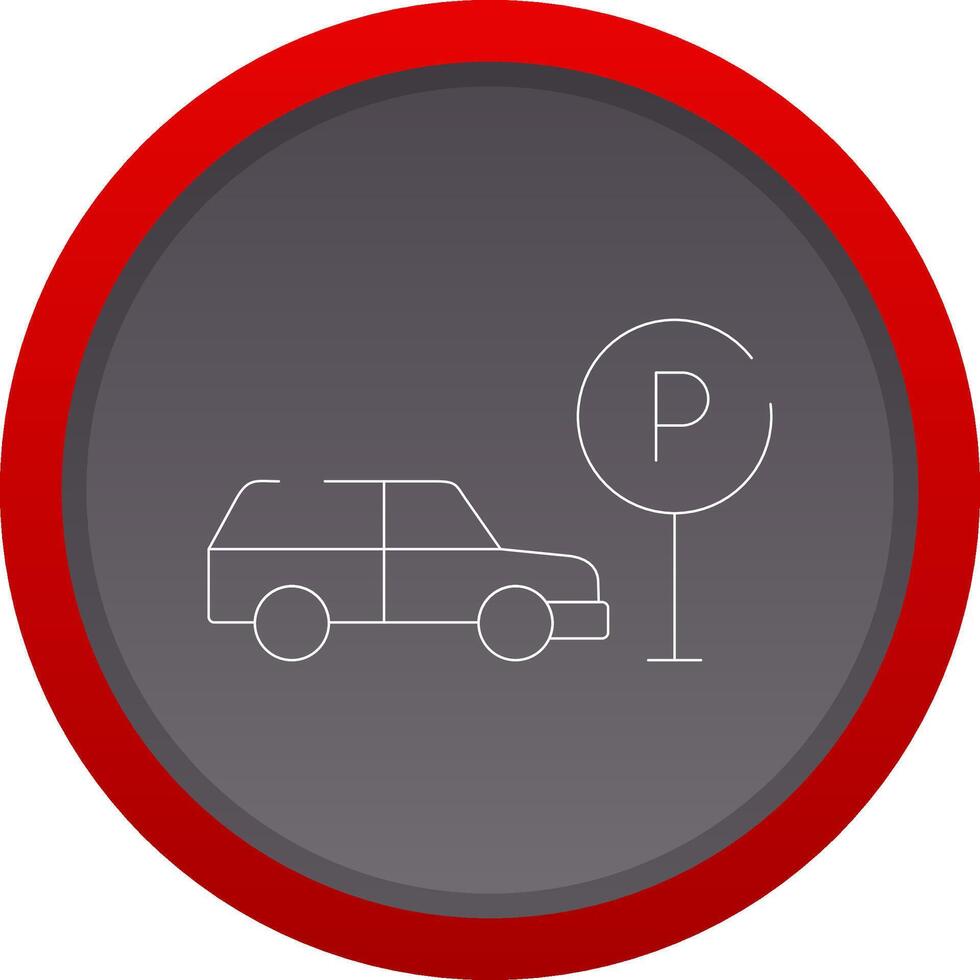 taxi parkeren creatief icoon ontwerp vector