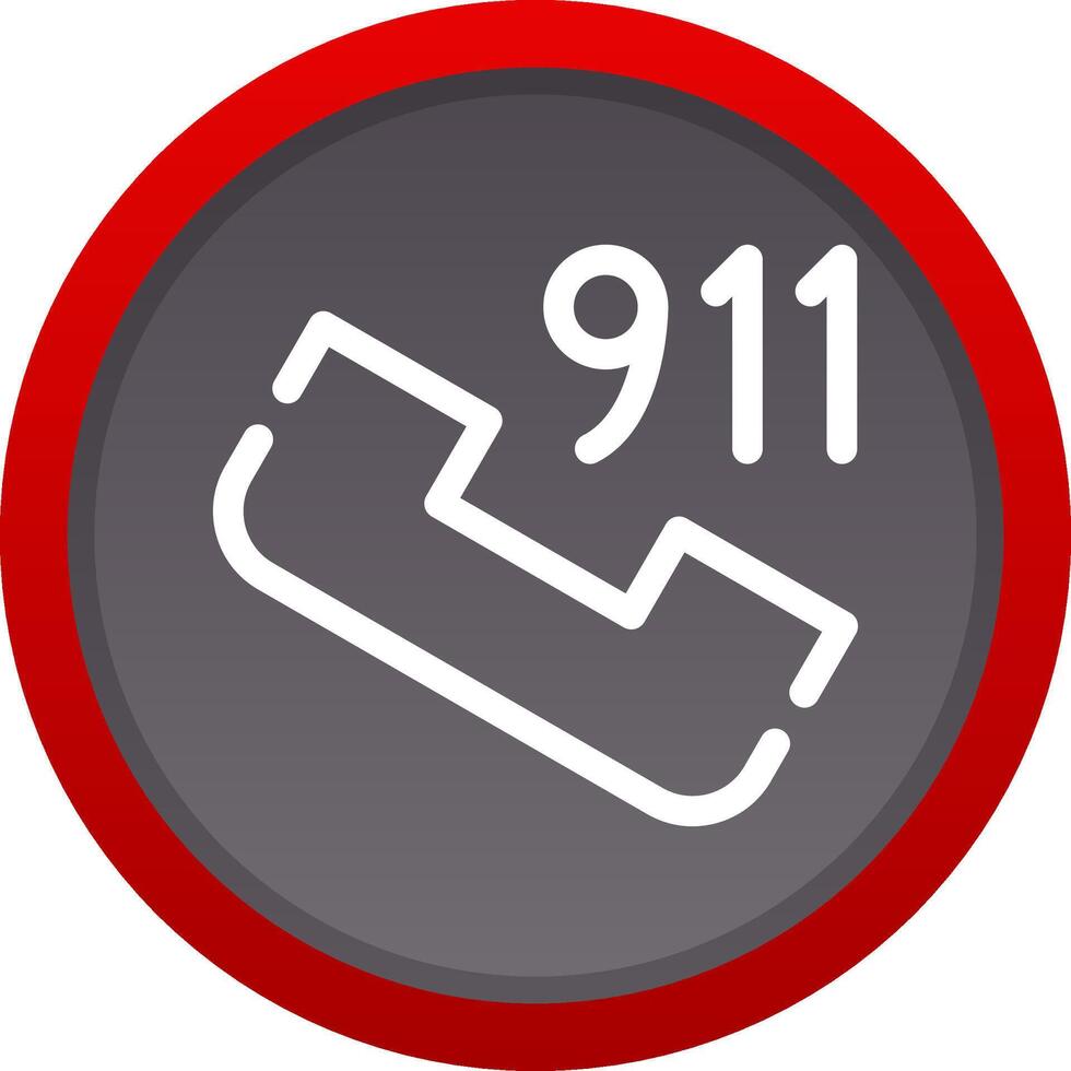 telefoontje 911 creatief icoon ontwerp vector