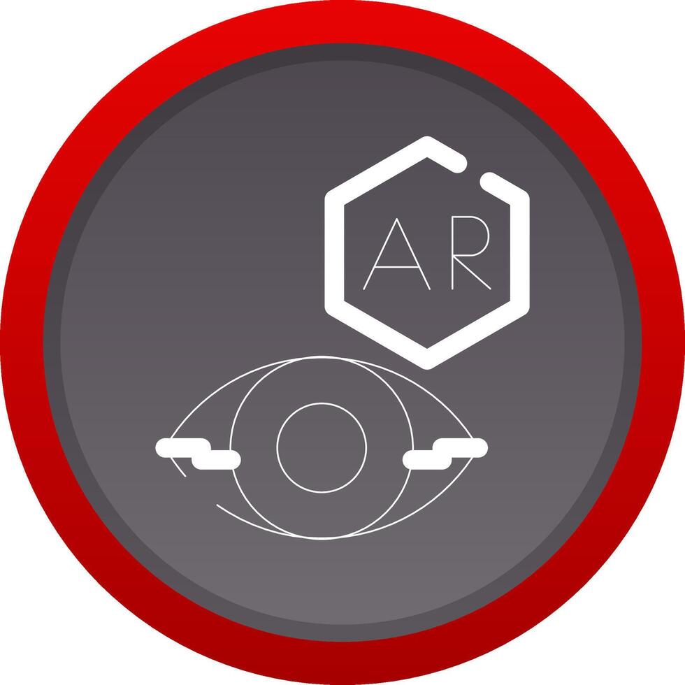 ar contact lens creatief icoon ontwerp vector