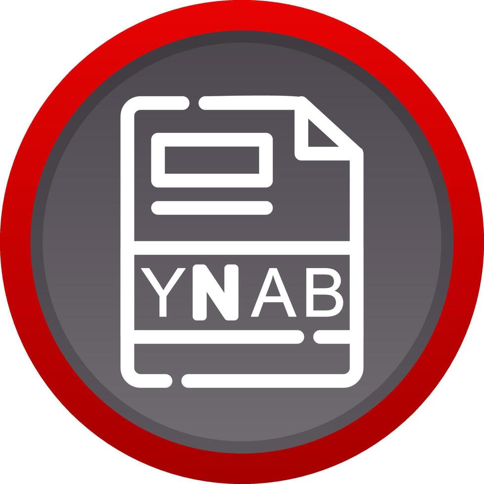 ynab creatief icoon ontwerp vector