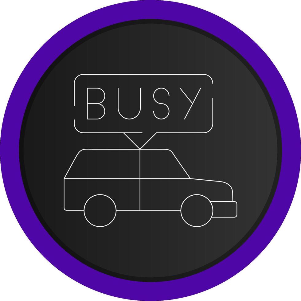 bezig taxi creatief icoon ontwerp vector