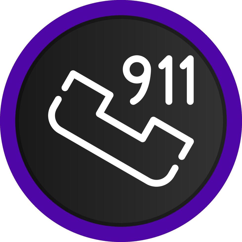 telefoontje 911 creatief icoon ontwerp vector