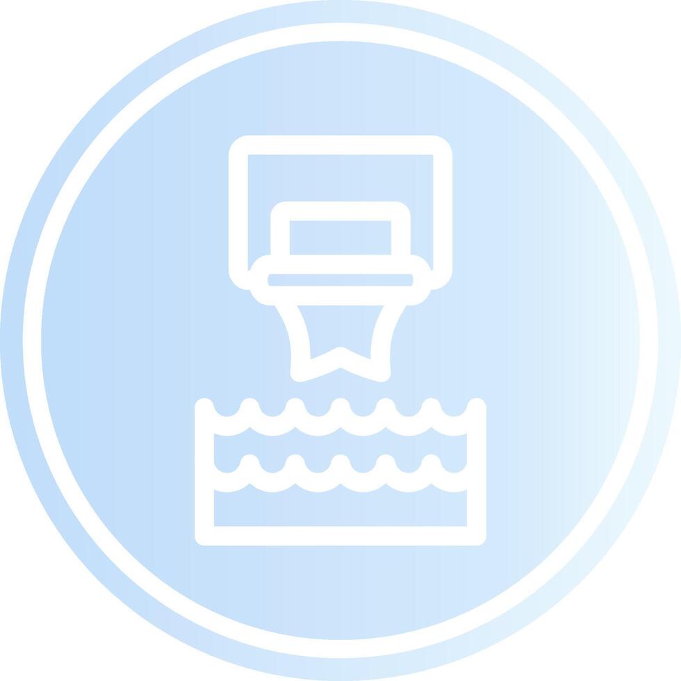water basketbal creatief icoon ontwerp vector