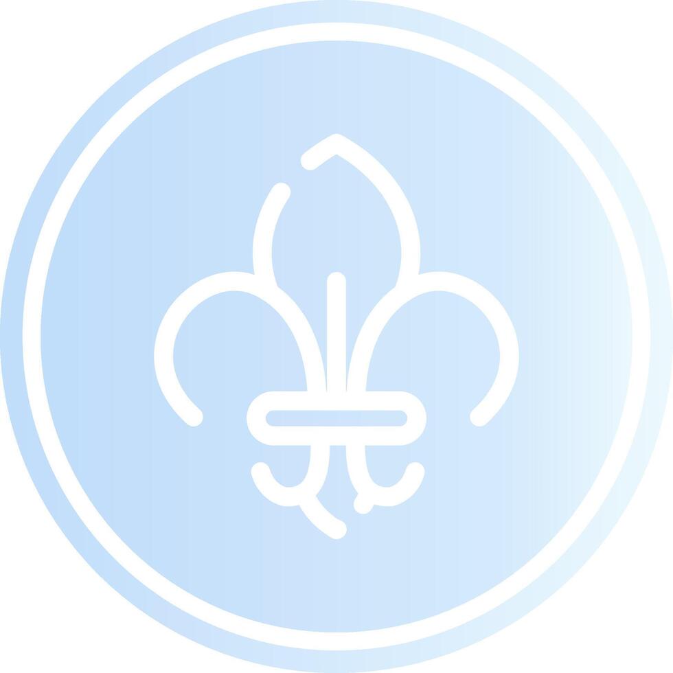 fleur de lis creatief icoon ontwerp vector