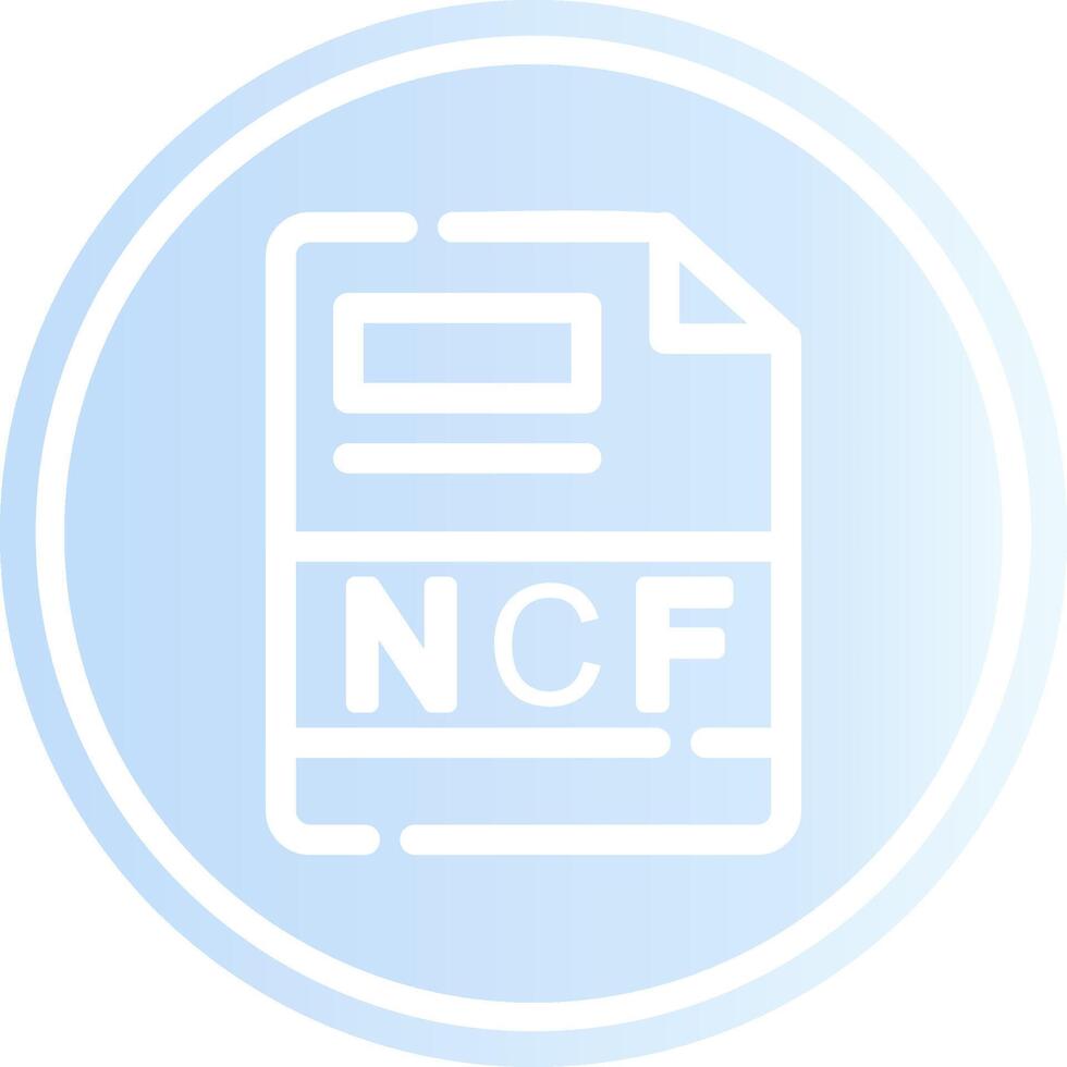 ncf creatief icoon ontwerp vector