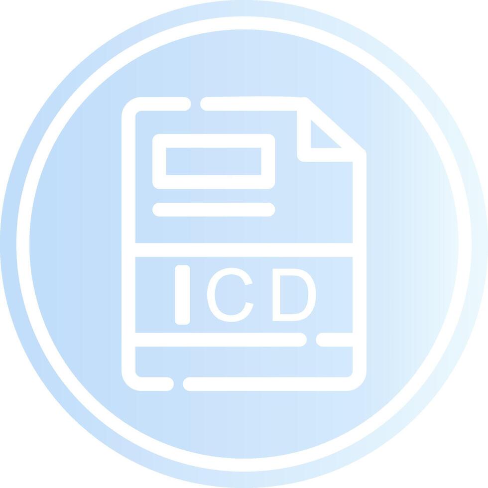 icd creatief icoon ontwerp vector