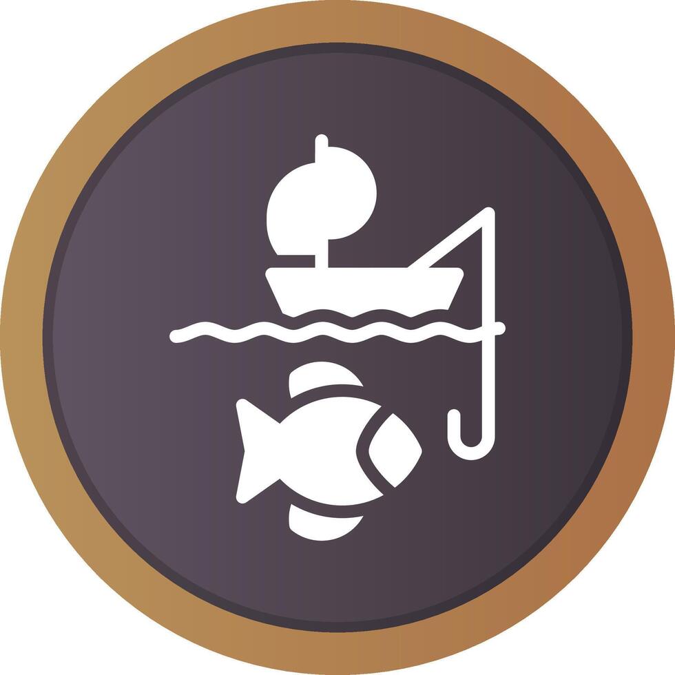 kajak visvangst creatief icoon ontwerp vector