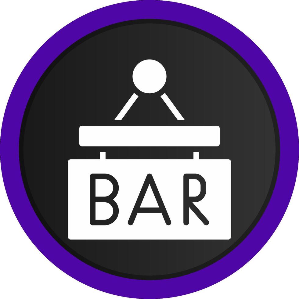 bar teken bord creatief icoon ontwerp vector