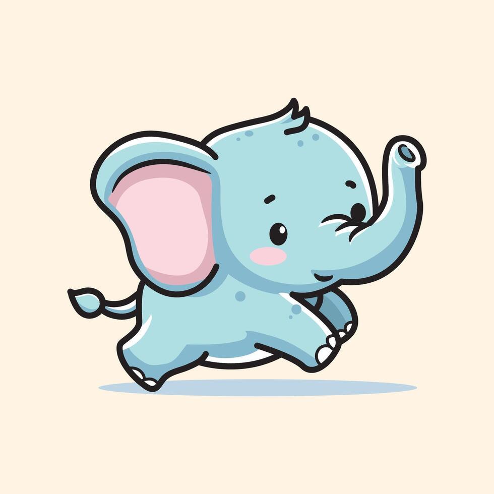 schattig olifant vector ontwerp illustratie