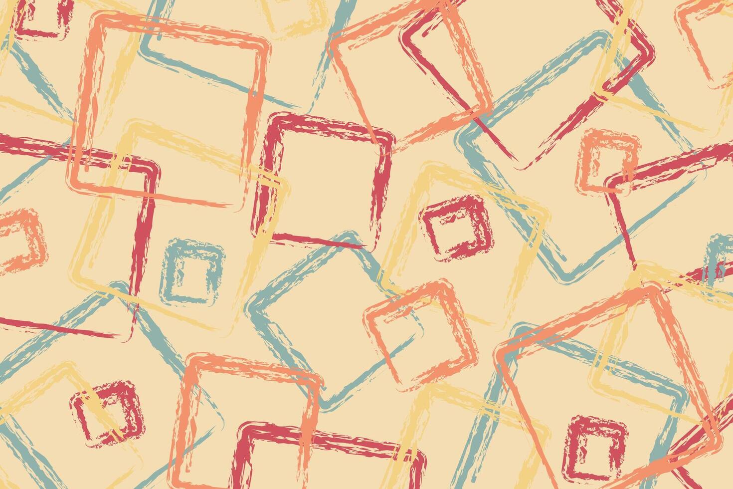 minimalistische abstract borstel beroerte in de vorm van vierkanten.sjablonen voor banier, omslag, poster, ansichtkaart. modern modieus achtergrond. vector