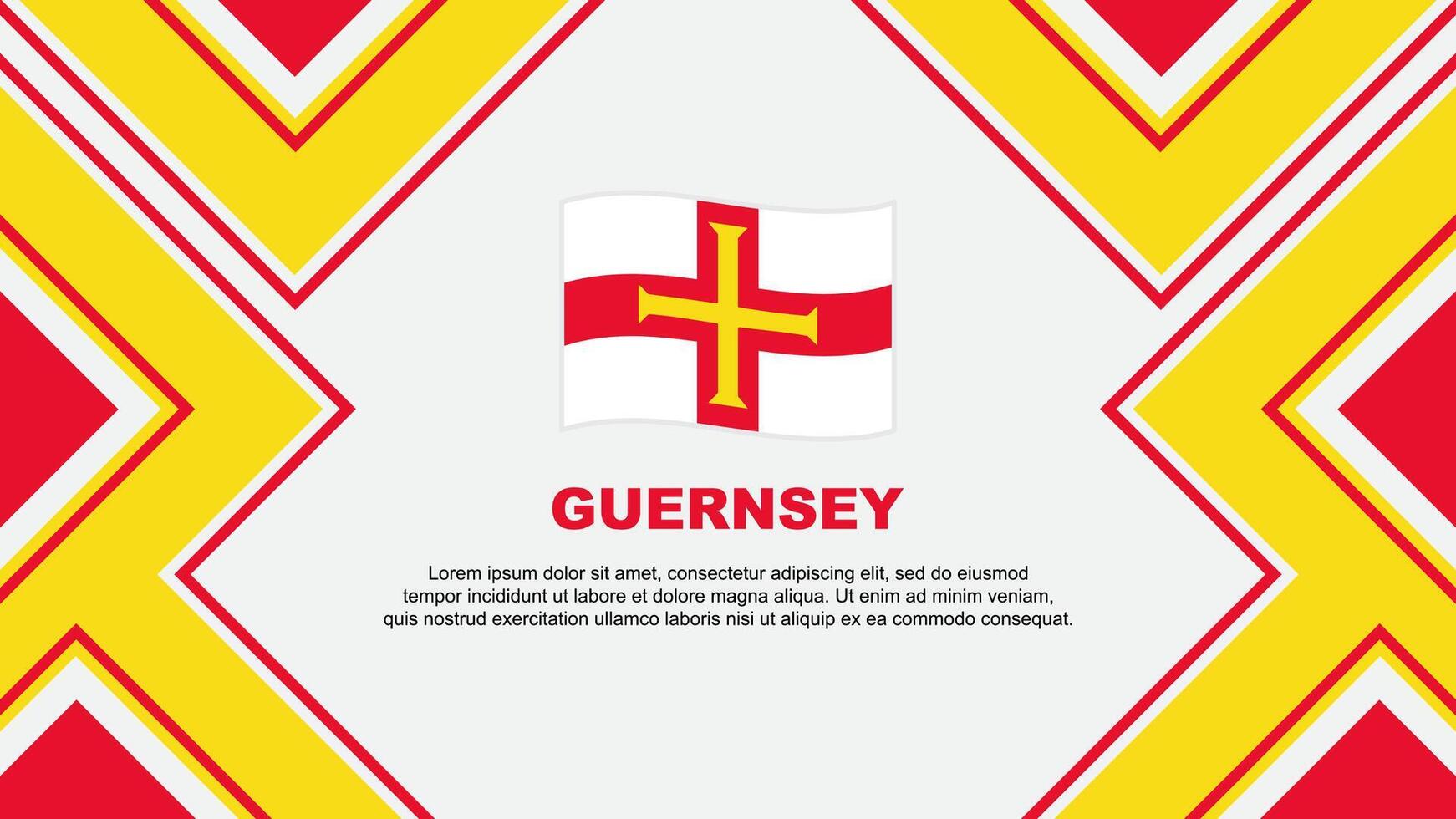Guernsey vlag abstract achtergrond ontwerp sjabloon. Guernsey onafhankelijkheid dag banier behang vector illustratie. Guernsey vector