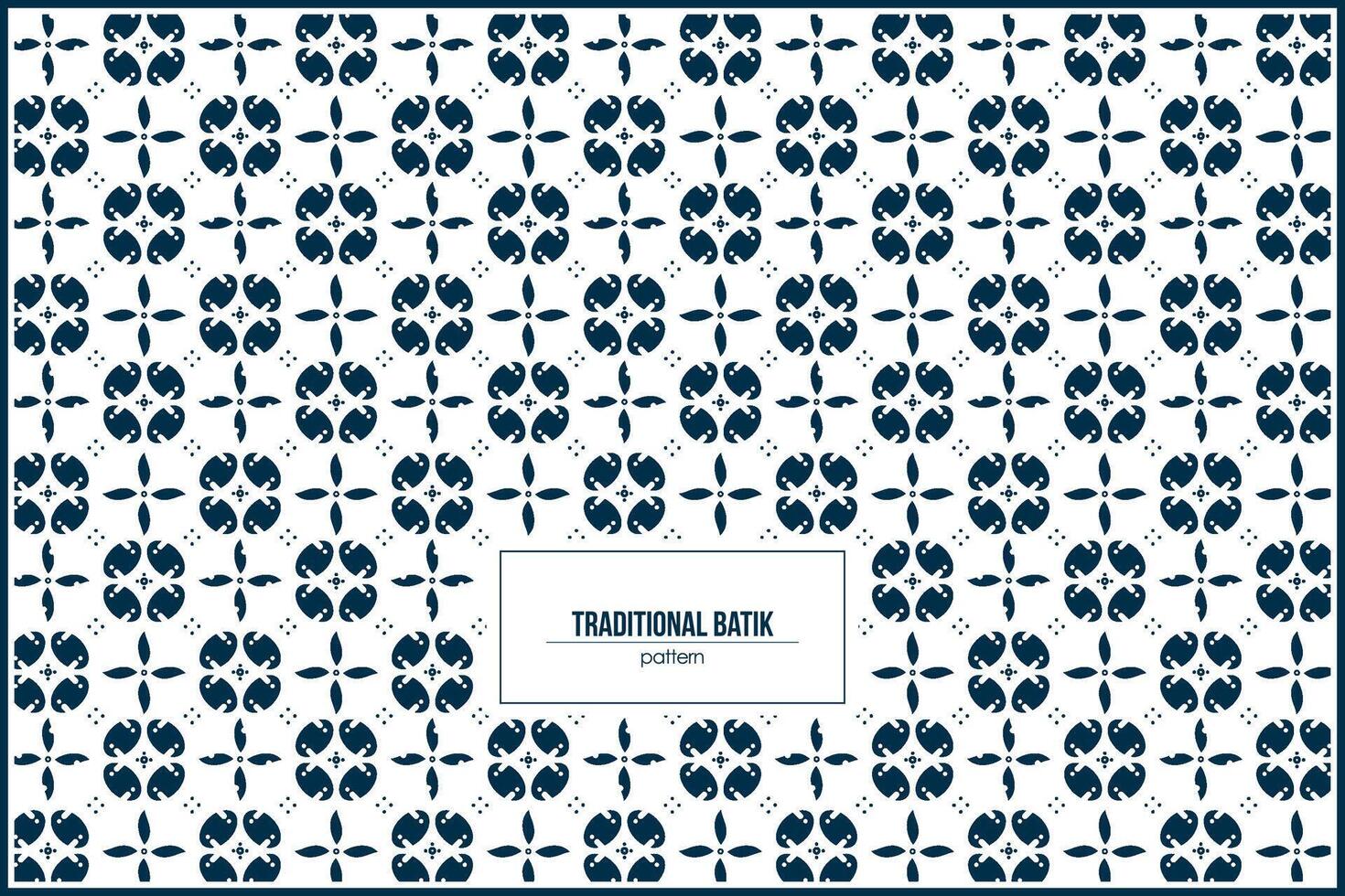 traditioneel batik patroon met gemakkelijk ornament vector