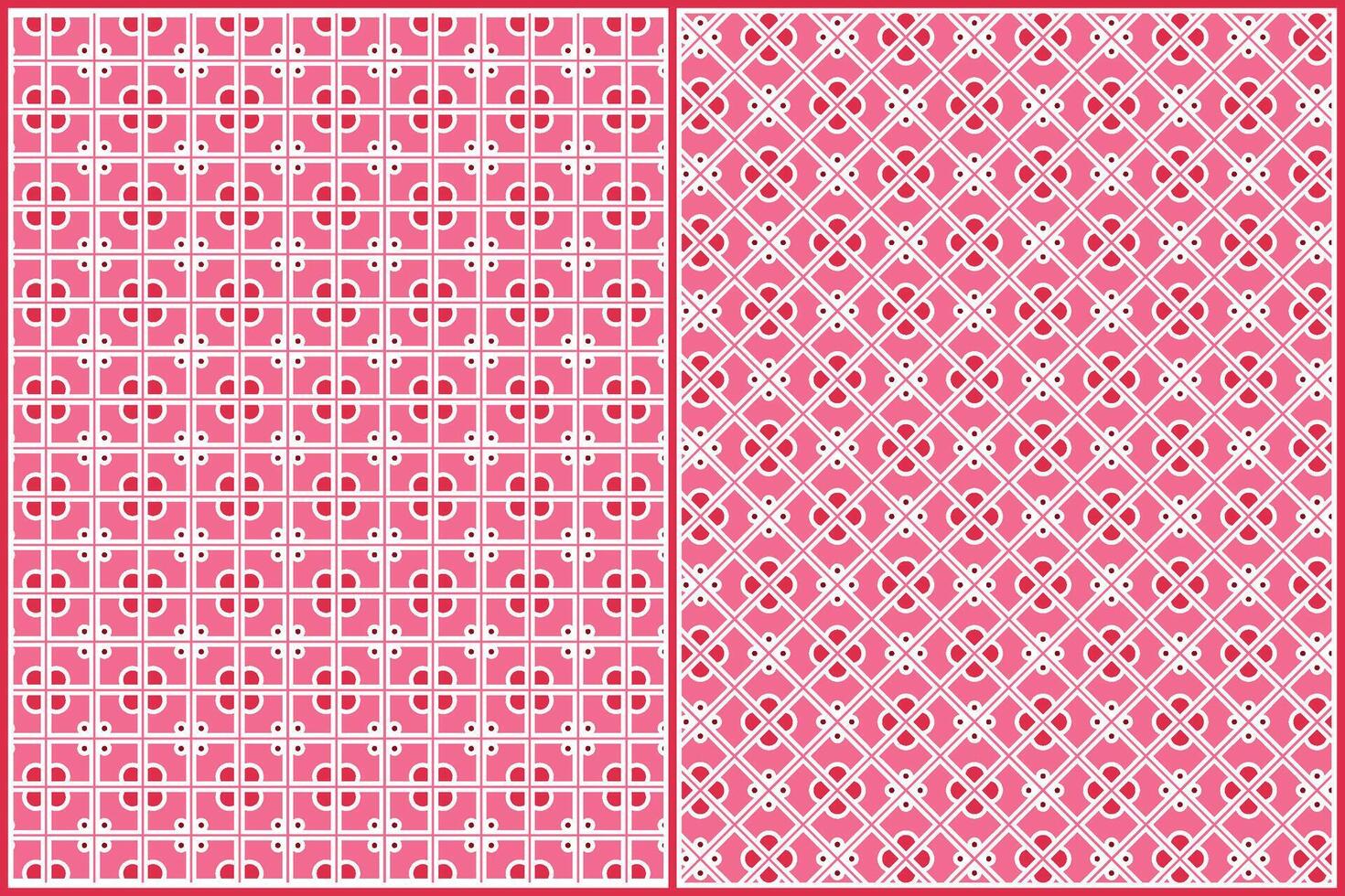 algemeen wijnoogst tafelkleed patroon met mooi dominant roze kleur vector