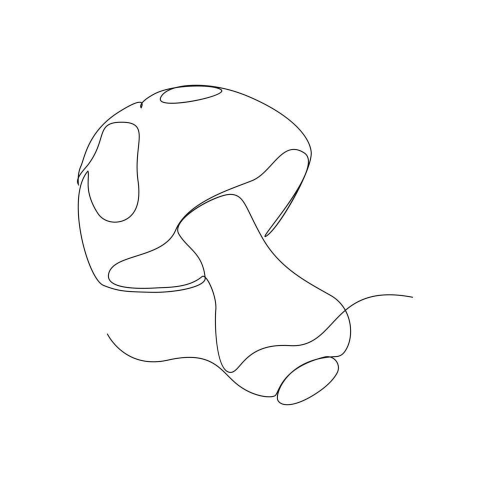 champignons doorlopend single lijn kunst tekening en illustratie vector ontwerp