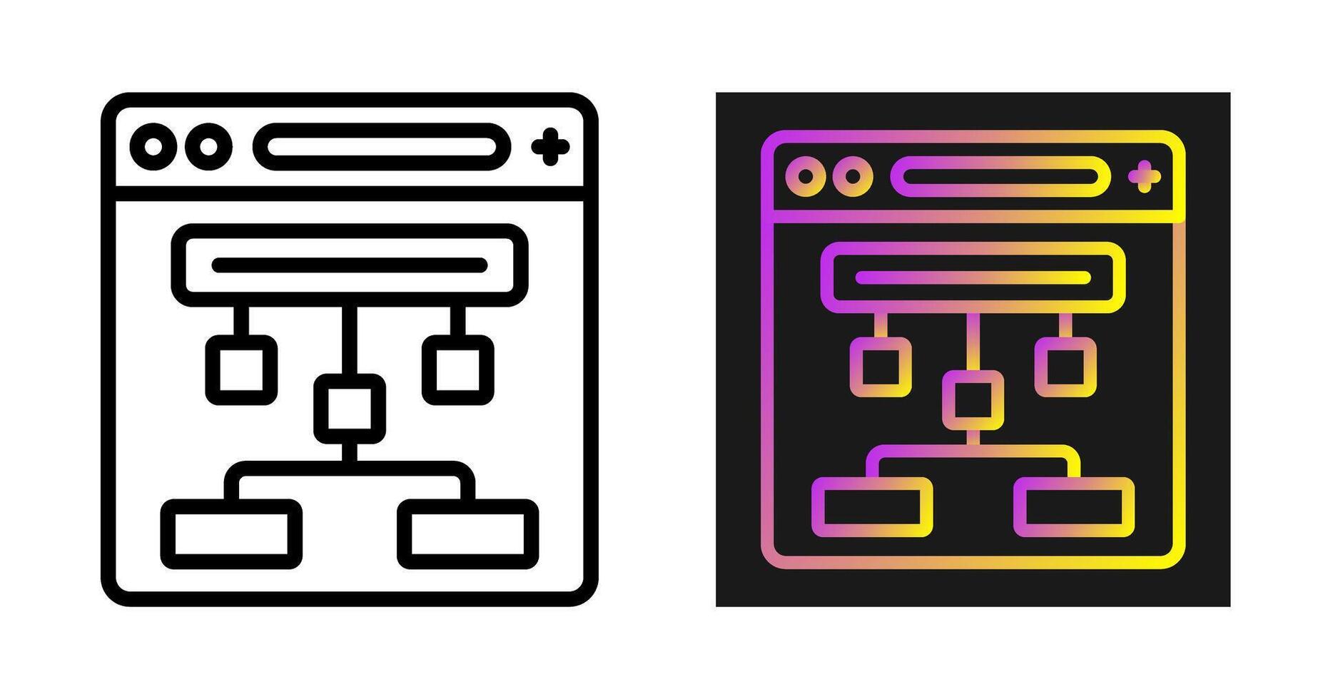 browser vector pictogram