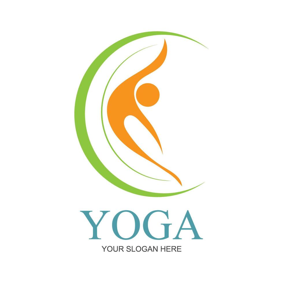 illustratie vector grafisch van yoga logo en symbool perfect voor winkel merken, kuuroorden, fitheid, Gezondheid, enz