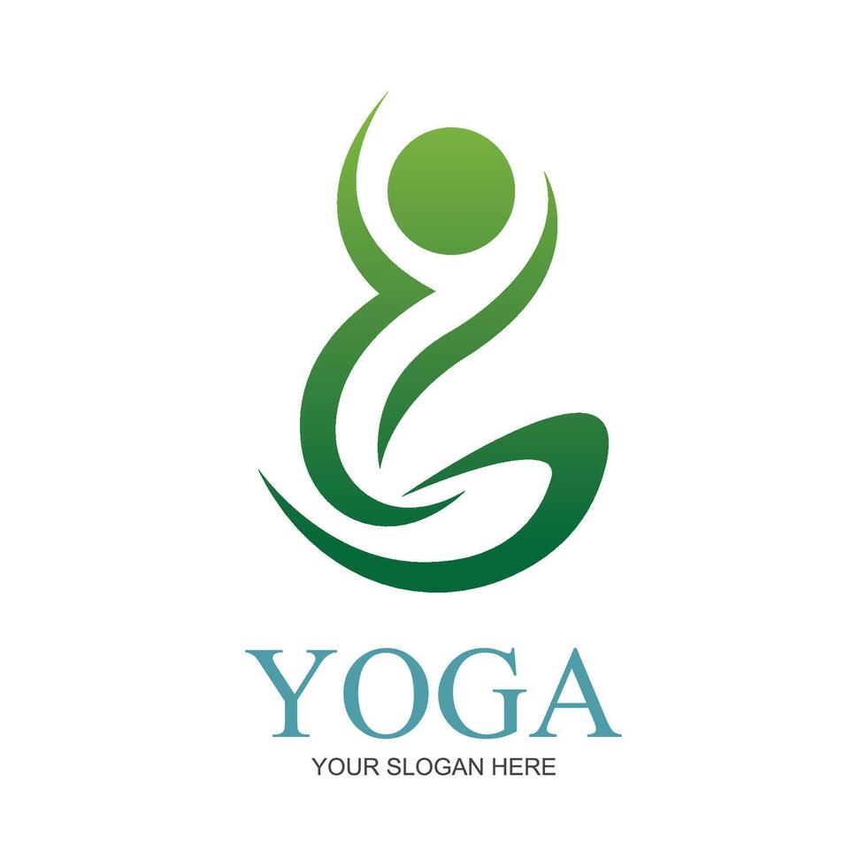 illustratie vector grafisch van yoga logo en symbool perfect voor winkel merken, kuuroorden, fitheid, Gezondheid, enz