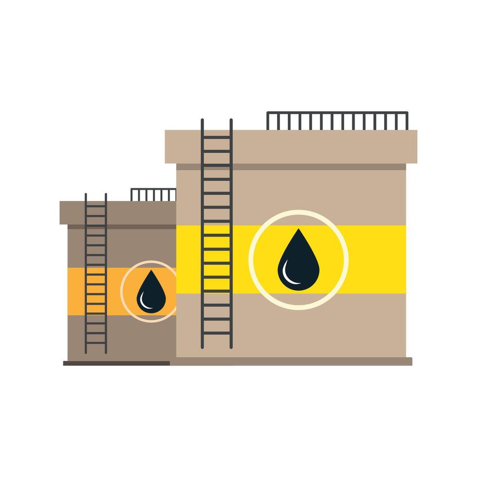 petroleum industrie. vector brandstof, olie, gas- en energie illustratie. benzine station of macht symbool en element.