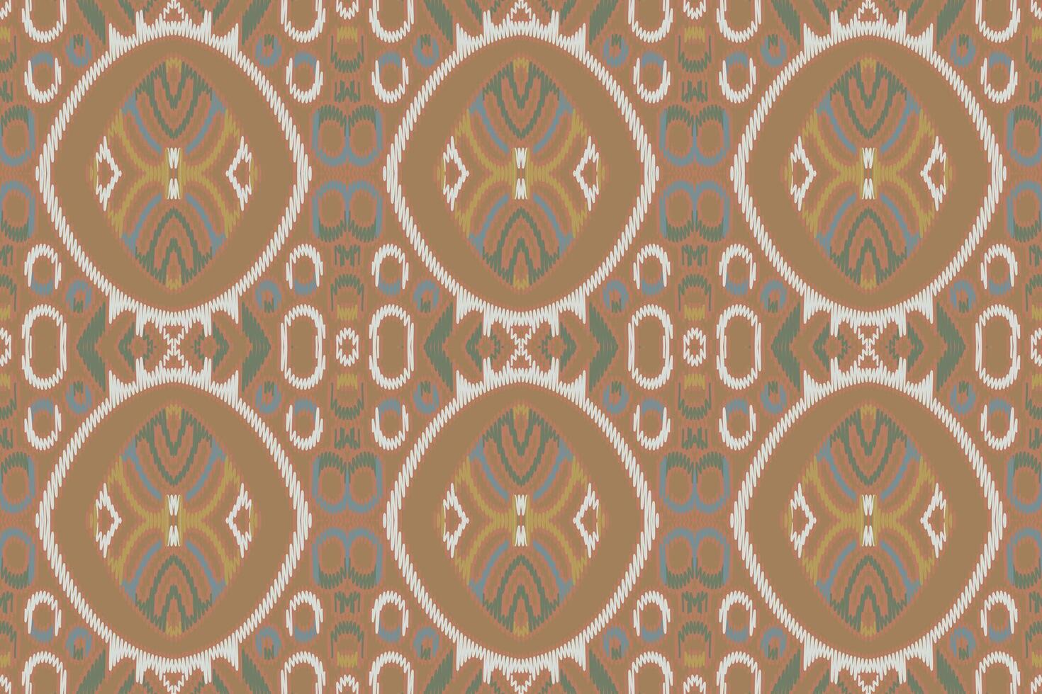 stof ikat naadloze patroon geometrische etnische traditionele borduurwerk style.design voor achtergrond, tapijt, mat, sarong, kleding, vectorillustratie. vector