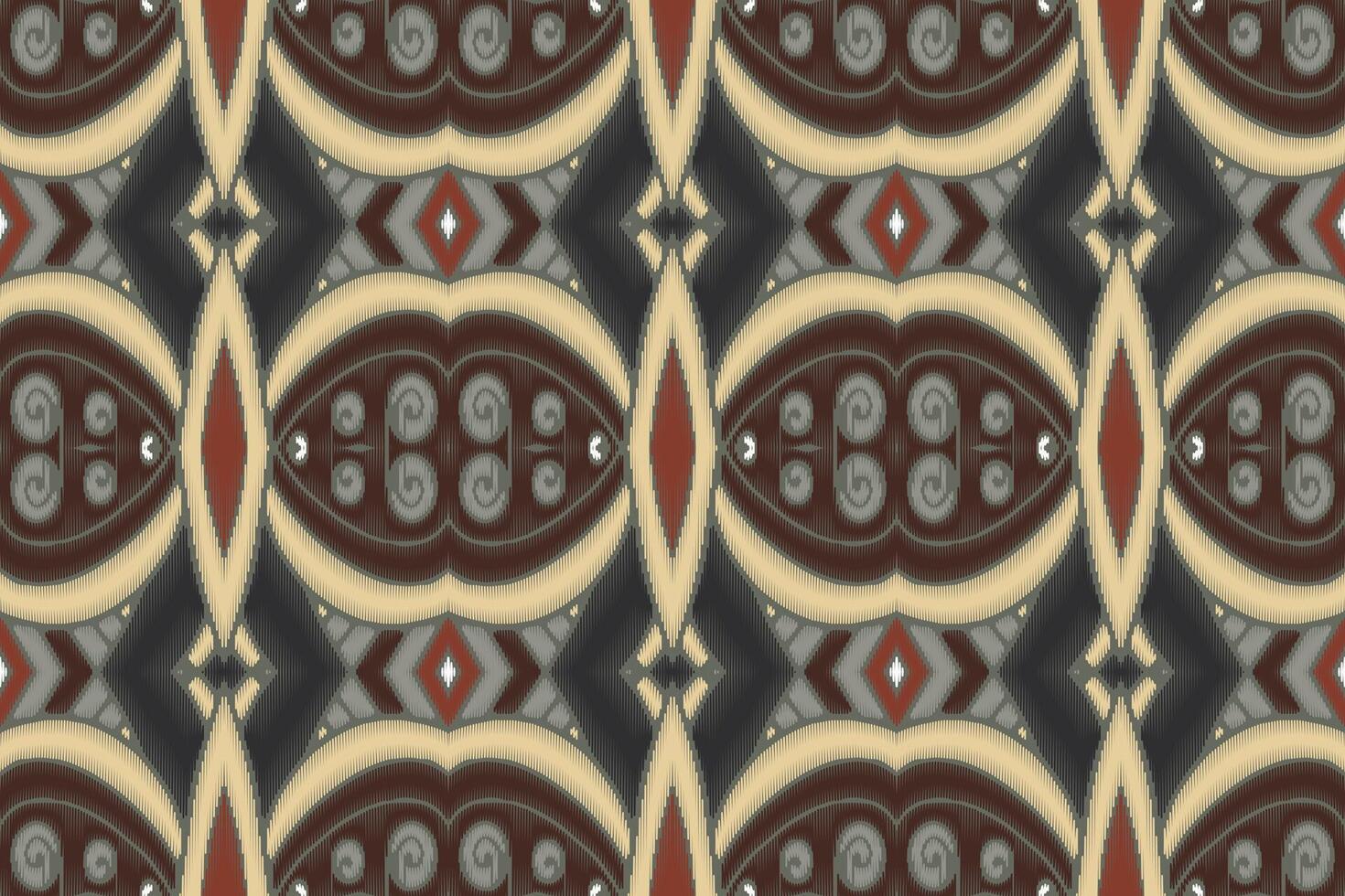 stof ikat naadloze patroon geometrische etnische traditionele borduurwerk style.design voor achtergrond, tapijt, mat, sarong, kleding, vectorillustratie. vector