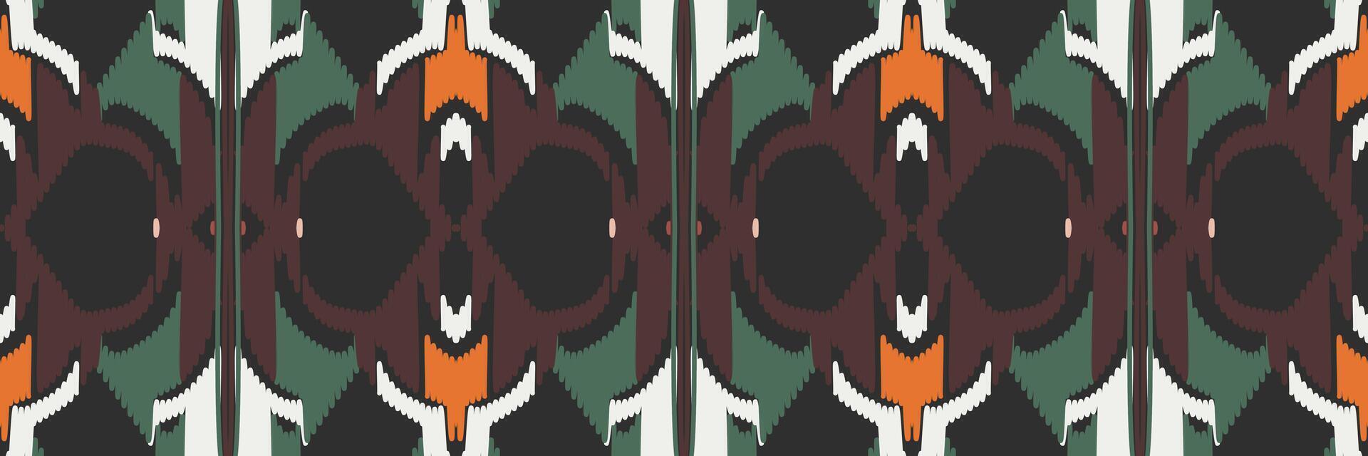 ikat patroon in tribal. geometrische etnische traditioneel. Mexicaanse gestreepte stijl. ontwerp voor achtergrond, behang, vectorillustratie, stof, kleding, batik, tapijt, borduurwerk. vector