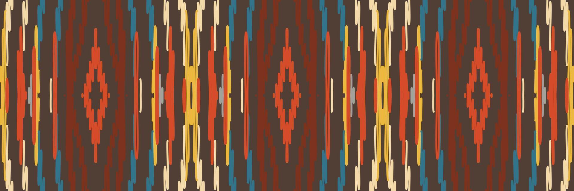 ikat patroon in tribal. geometrische etnische traditioneel. Mexicaanse gestreepte stijl. ontwerp voor achtergrond, behang, vectorillustratie, stof, kleding, batik, tapijt, borduurwerk. vector