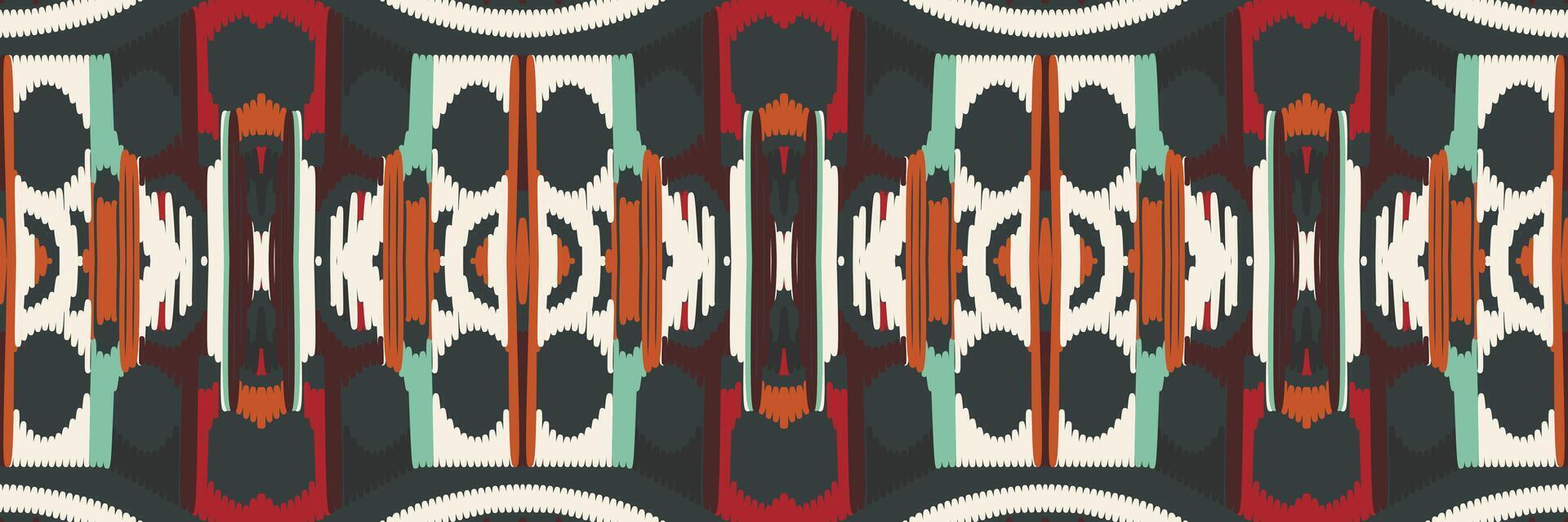 ikat patroon in tribal. geometrische etnische traditioneel. Mexicaanse gestreepte stijl. ontwerp voor achtergrond, behang, vectorillustratie, stof, kleding, batik, tapijt, borduurwerk. vector