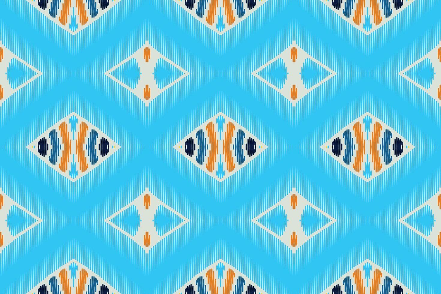 stof ikat naadloze patroon geometrische etnische traditionele borduurwerk style.design voor achtergrond, tapijt, mat, sarong, kleding, vectorillustratie. vector