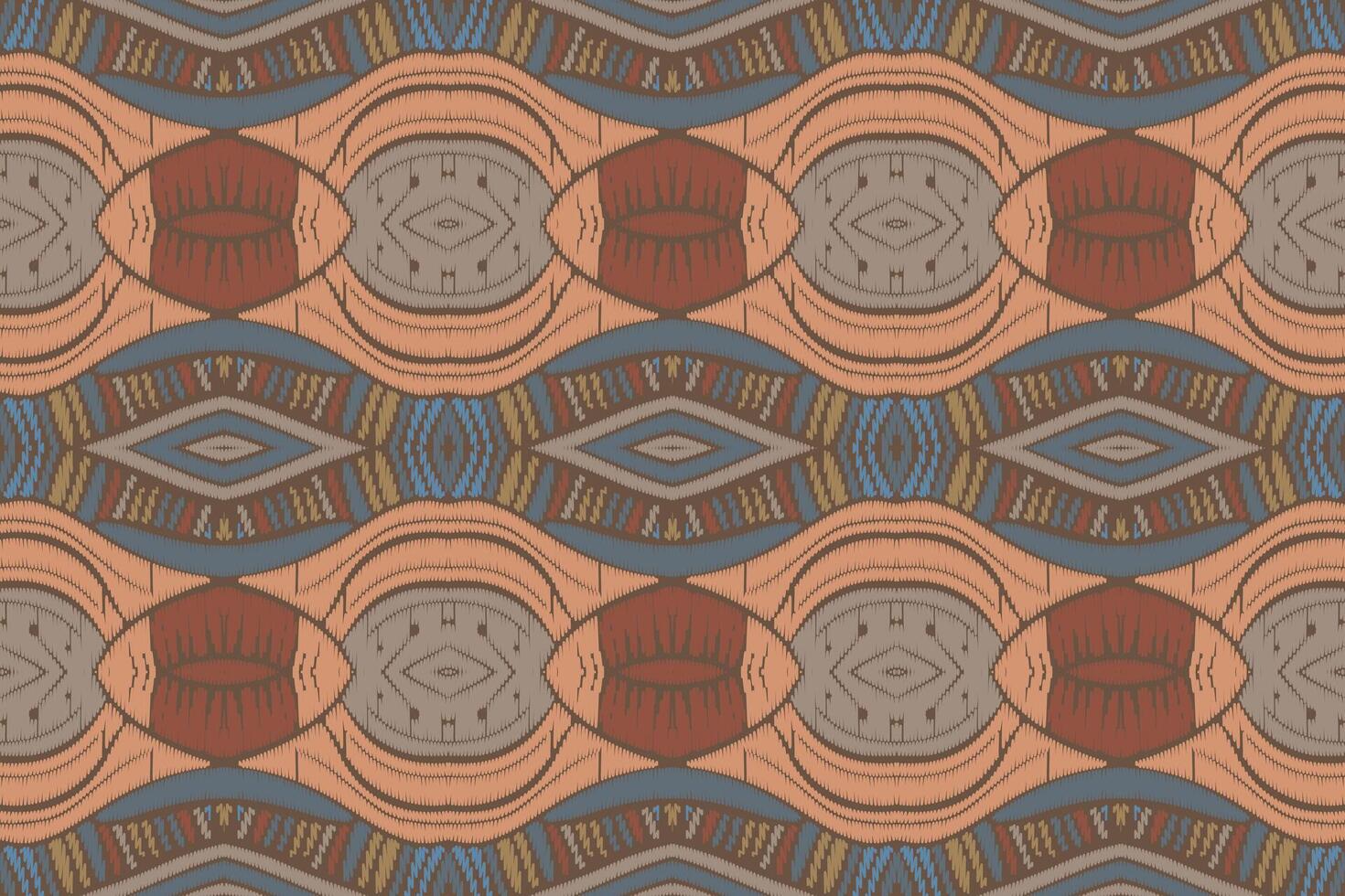 stof ikat naadloze patroon geometrische etnische traditionele borduurwerk style.design voor achtergrond, tapijt, mat, sarong, kleding, vectorillustratie. vector