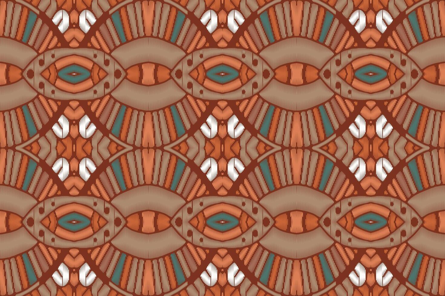 stof ikat naadloze patroon geometrische etnische traditionele borduurwerk style.design voor achtergrond, tapijt, mat, sarong, kleding, vectorillustratie. vector