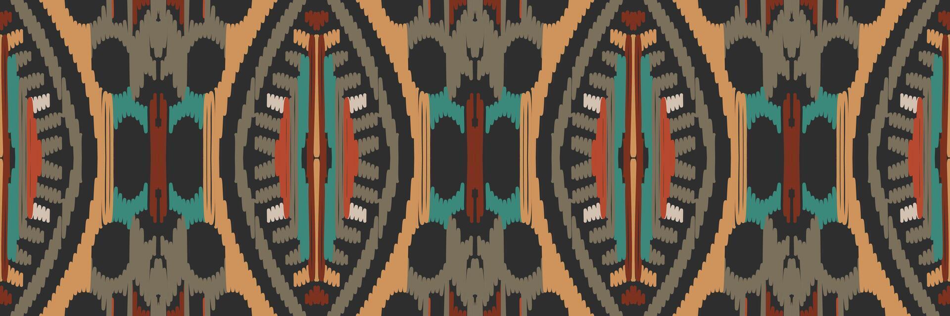 ikat patroon in tribal. geometrische etnische traditioneel. Mexicaanse gestreepte stijl. ontwerp voor achtergrond, behang, vectorillustratie, stof, kleding, batik, tapijt, borduurwerk. vector