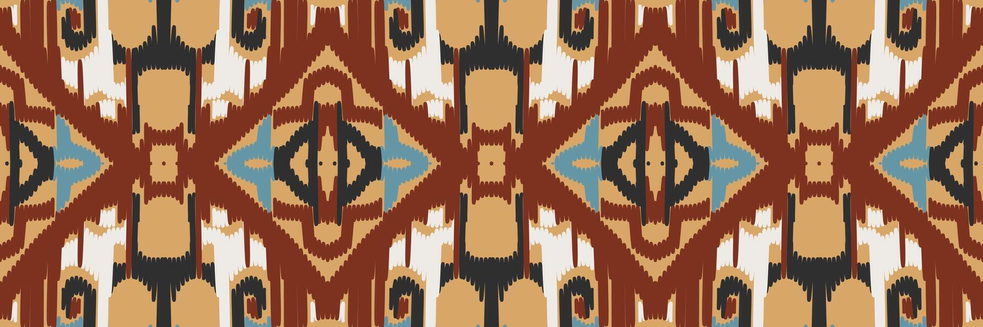 ikat patroon in tribal. geometrische etnische traditioneel. Mexicaanse gestreepte stijl. ontwerp voor achtergrond, behang, vectorillustratie, stof, kleding, batik, tapijt, borduurwerk. vector