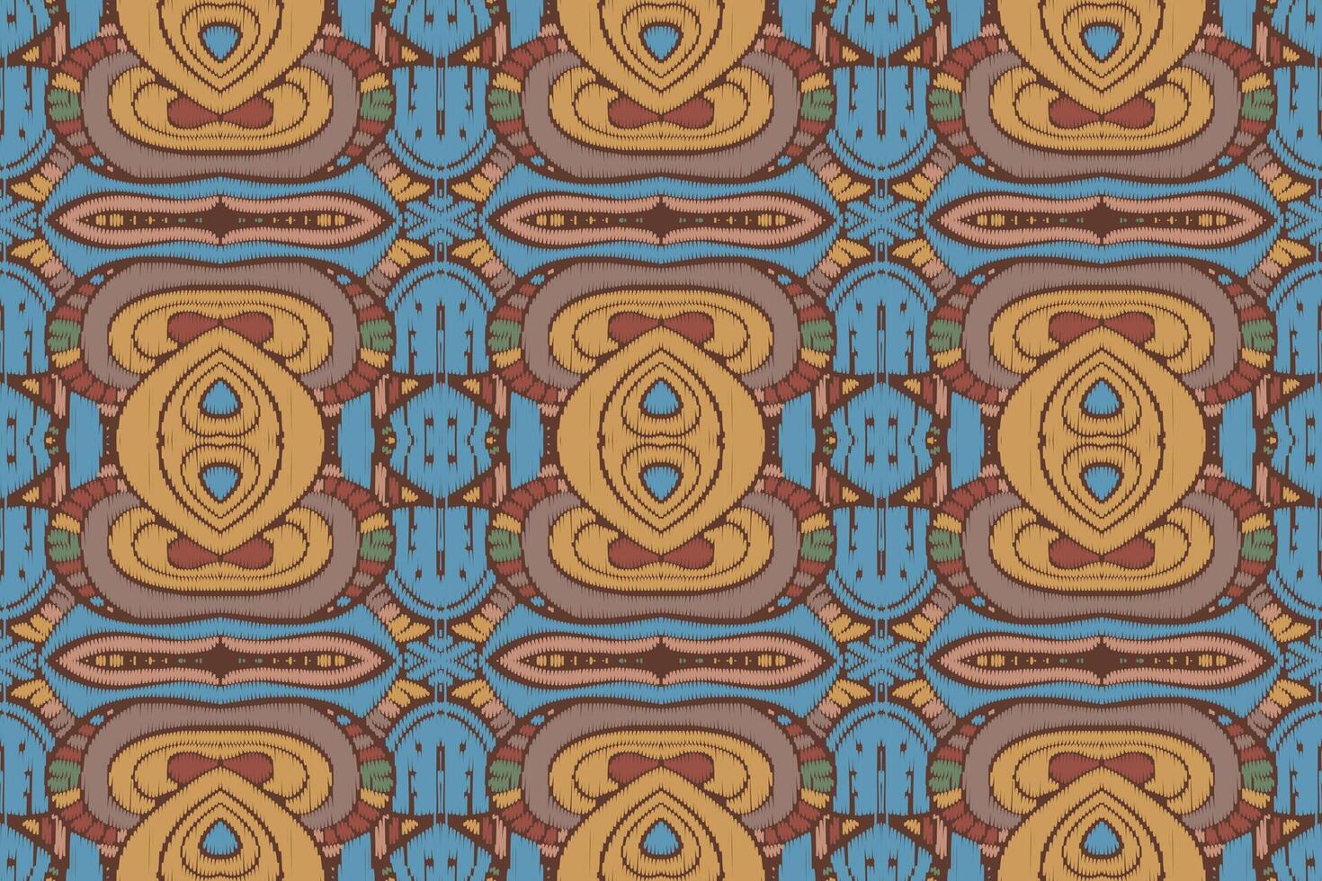 stof ikat naadloze patroon geometrische etnische traditionele borduurwerk style.design voor achtergrond, tapijt, mat, sarong, kleding, vectorillustratie. vector