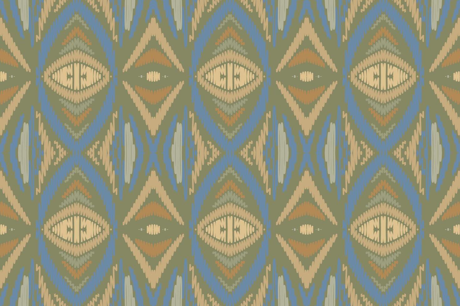 etnische ikat naadloze patroon in tribal. ontwerp voor achtergrond, behang, vectorillustratie, stof, kleding, tapijt, textiel, batik, borduurwerk. vector