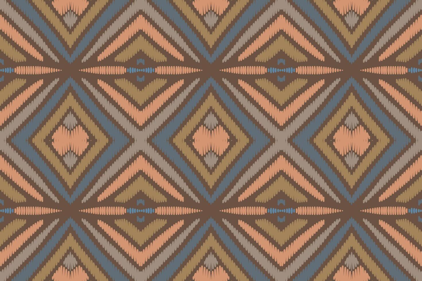 etnische ikat naadloze patroon in tribal. ontwerp voor achtergrond, behang, vectorillustratie, stof, kleding, tapijt, textiel, batik, borduurwerk. vector