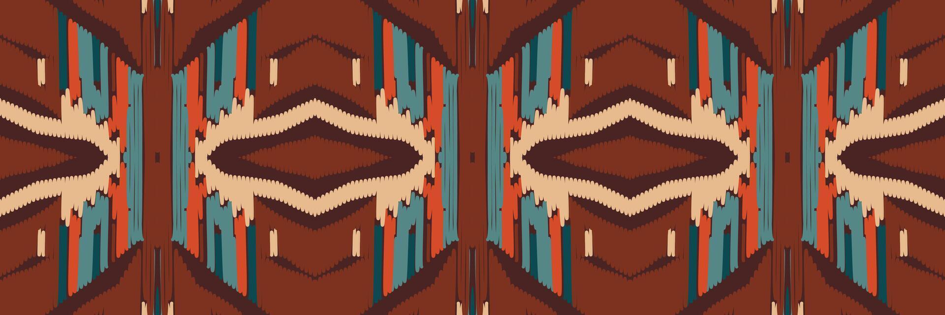 ikat patroon in tribal. geometrische etnische traditioneel. Mexicaanse gestreepte stijl. ontwerp voor achtergrond, behang, vectorillustratie, stof, kleding, batik, tapijt, borduurwerk. vector