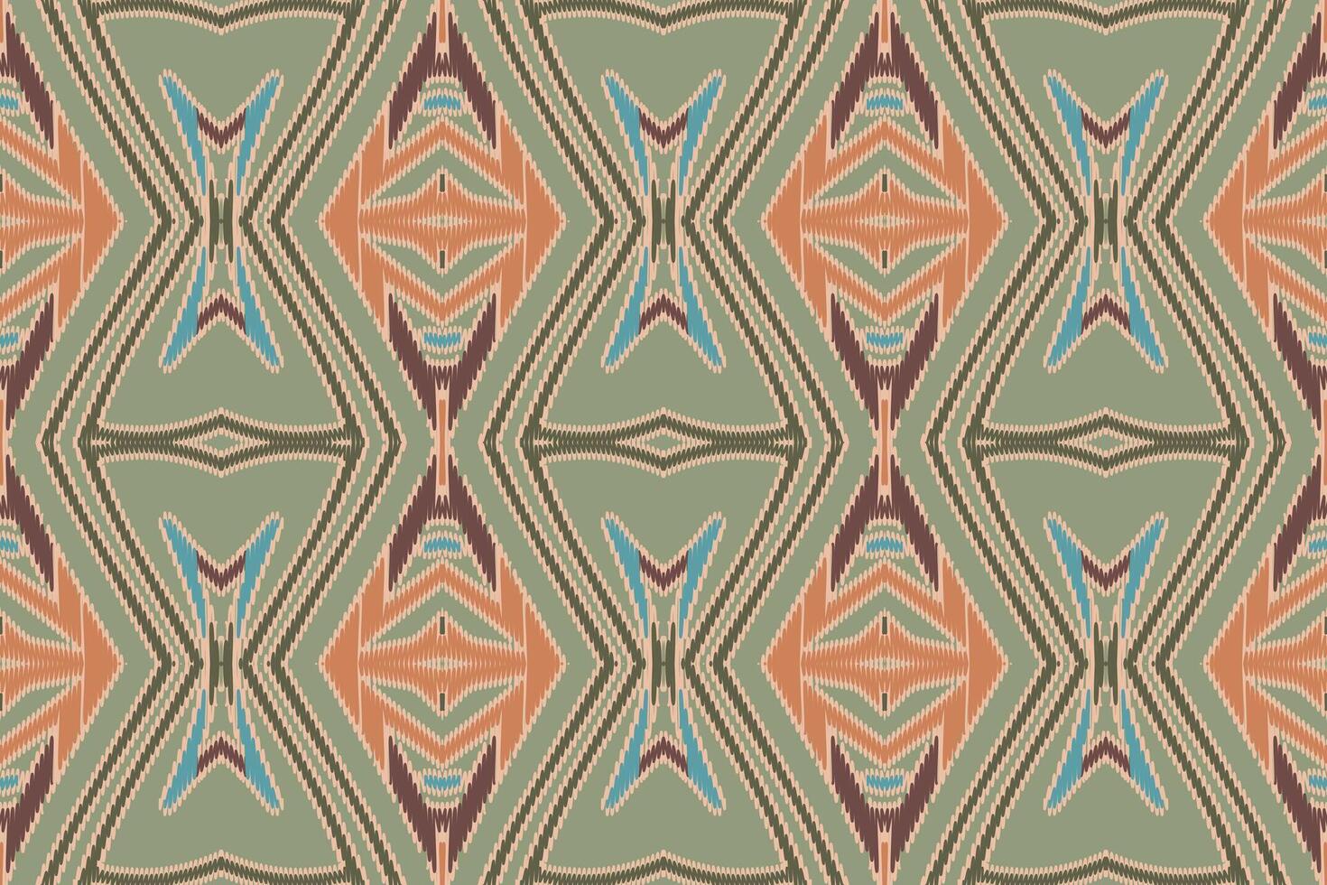 stof ikat naadloze patroon geometrische etnische traditionele borduurwerk style.design voor achtergrond, tapijt, mat, sarong, kleding, vectorillustratie. vector