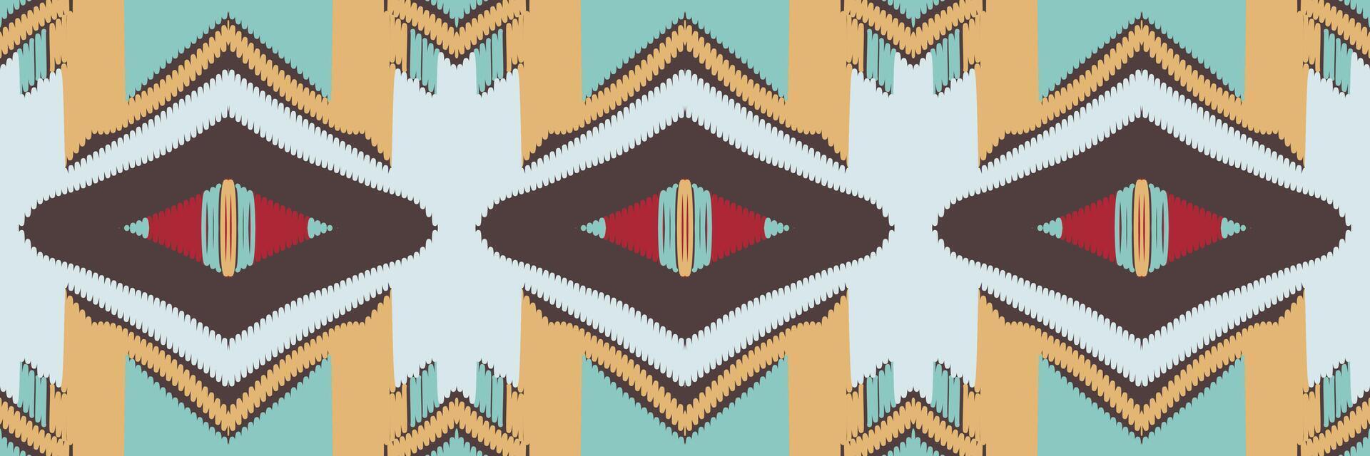 abstracte etnische patroon kunst. ikat naadloos patroon in stam. ontwerp voor achtergrond, behang, vectorillustratie, stof, kleding, tapijt, borduurwerk. vector