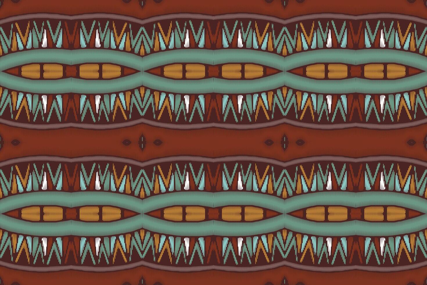 stof ikat naadloze patroon geometrische etnische traditionele borduurwerk style.design voor achtergrond, tapijt, mat, sarong, kleding, vectorillustratie. vector