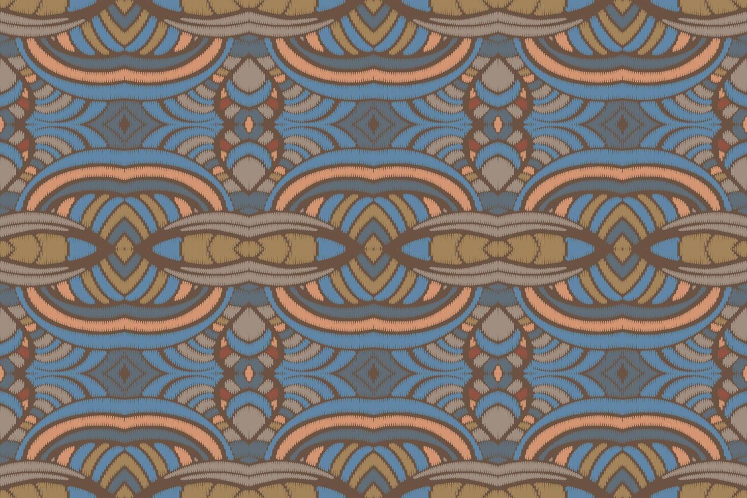 stof ikat naadloze patroon geometrische etnische traditionele borduurwerk style.design voor achtergrond, tapijt, mat, sarong, kleding, vectorillustratie. vector