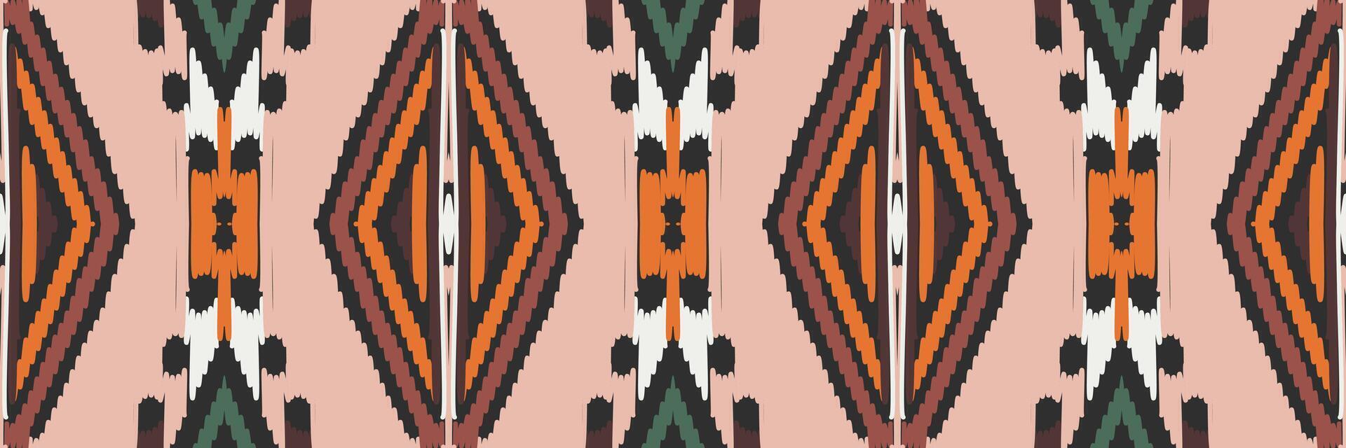 ikat patroon in tribal. geometrische etnische traditioneel. Mexicaanse gestreepte stijl. ontwerp voor achtergrond, behang, vectorillustratie, stof, kleding, batik, tapijt, borduurwerk. vector