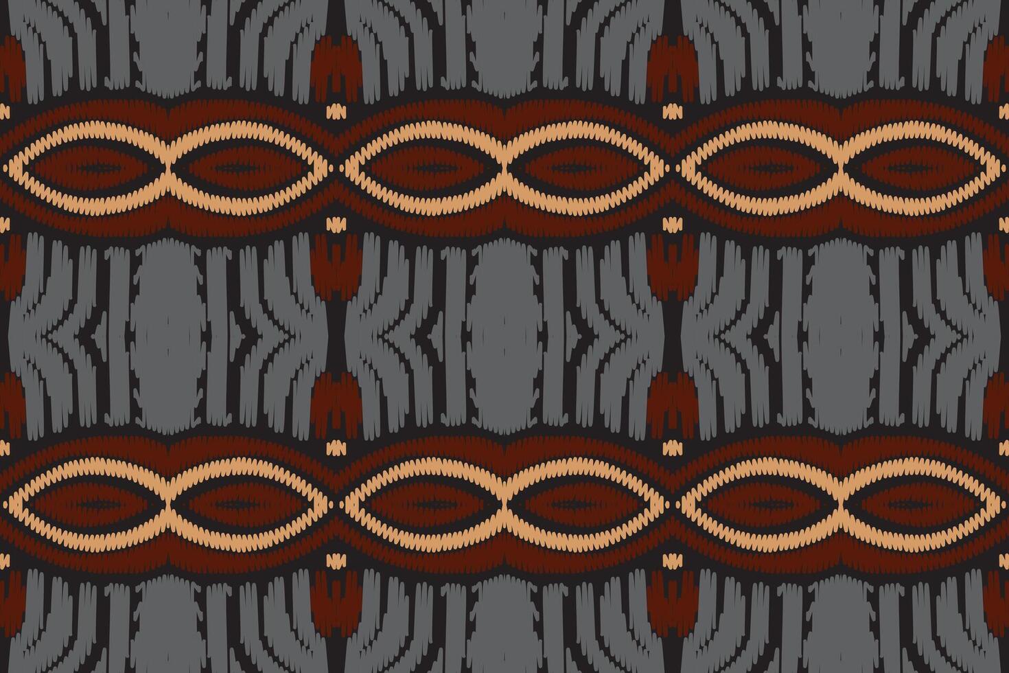 etnische ikat naadloze patroon in tribal. ontwerp voor achtergrond, behang, vectorillustratie, stof, kleding, tapijt, textiel, batik, borduurwerk. vector