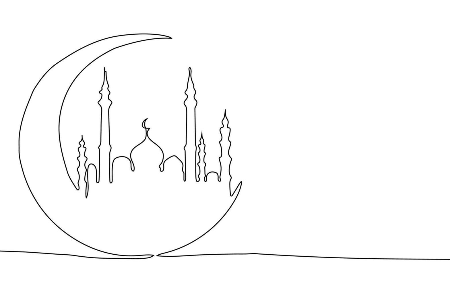 masjid kunst ontwerp vector